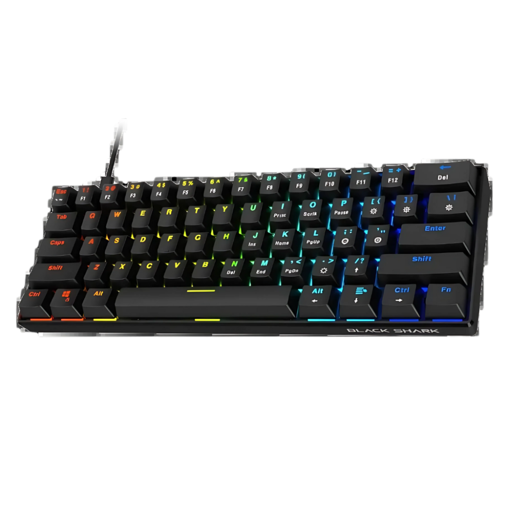 Black Shark Sixgill K4 RGB 60 Percent  Mechanical Gaming Keyboard Blue Switches - Pakistan