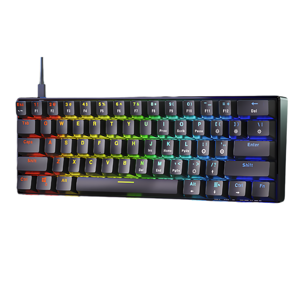 Black Shark Sixgill K4 RGB 60 Percent  Mechanical Gaming Keyboard Blue Switches - Pakistan