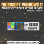 Microsoft Windows 11 Pro License Sticker KEY for 1 Device for Lifetime Genuine Licensed